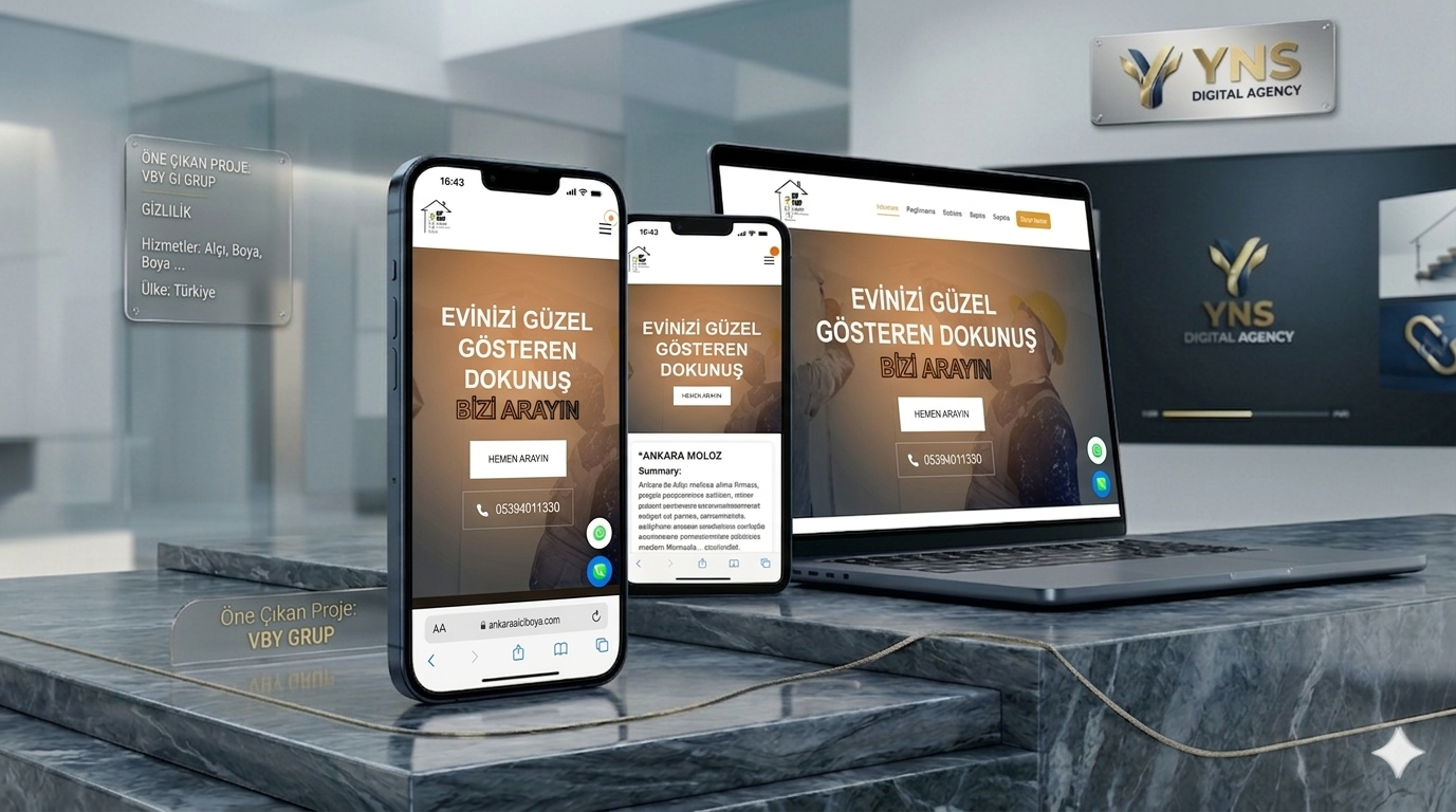 YBY GRUP İNŞAAT WEB SİTE TASARIMI