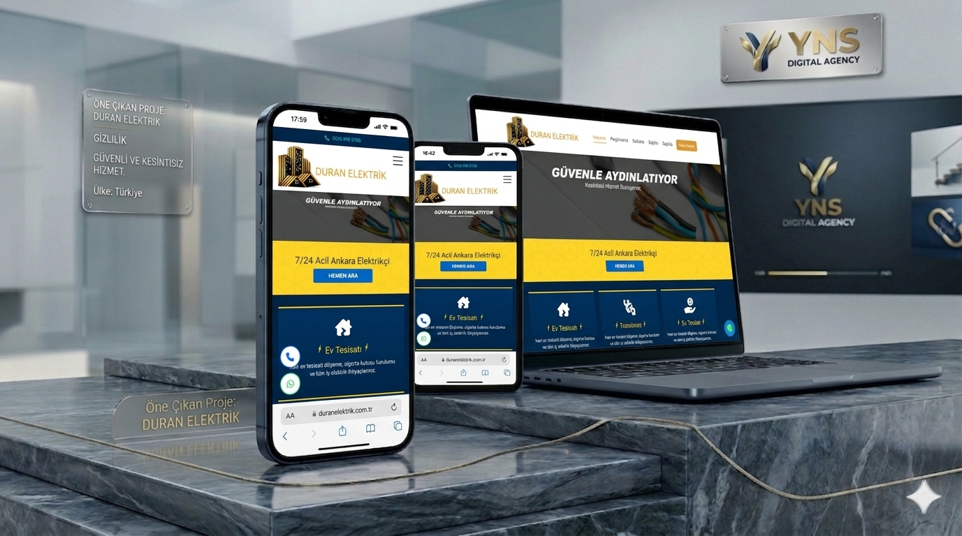DURAN ELEKTRİK WEB SİTE TASARIMI